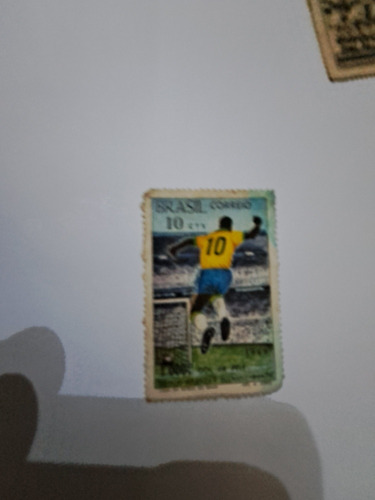 Selo Do Correio, Homenageando Pelé Pelo 1000 Gol (Usado)