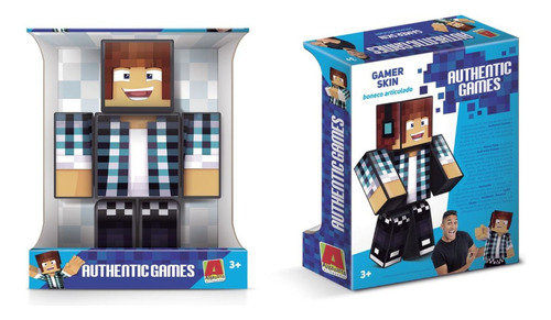 Boneco Authentic Games 25cm - Minecraft - Algazarra