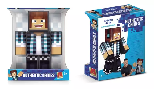 Boneco r Mel Minecraft Articulado - 25 cm Algazarra - LOJAS