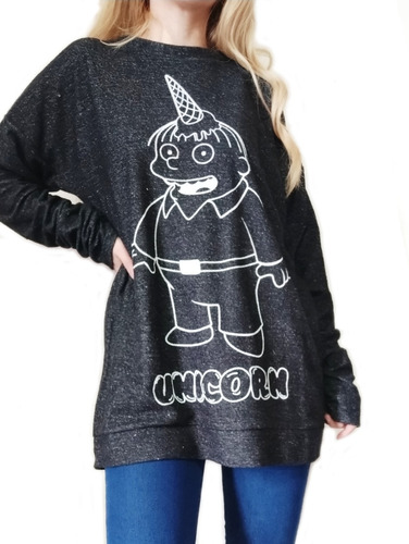 Sweater Mujer Simpson Rafa Unicornio Exclusivo 