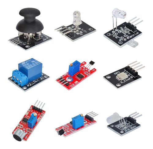 Kit De 37 En 1 De Sensores Para Arduino En Caja Programación