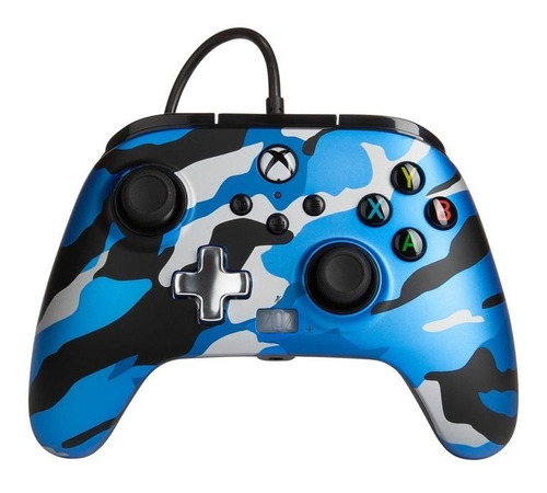 Control Powera Enhanced Wired - Blue Camo Xbox Sx|s - Sniper