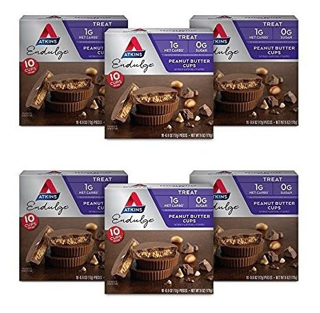 Set De 6 Cajas De 10 Pasabocas C/u Atkins Endulge Sabor