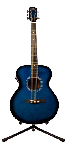 Guitarra Electroacustica Campero Cuerdas De Acero Azul 40¨