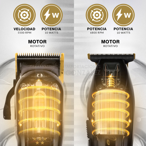 Máquinas sem fio pretas Wahl® Barber Combo Original com cortador de hologramas Magic Clip + Trimmer Detailer Li para barbearia
