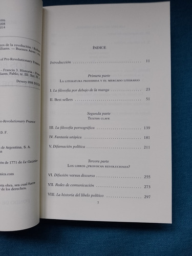 Los Best Sellers Prohibidos Francia Antes De La Revolución (Usado)