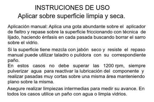 Removedor De Sarro 250ml Vidrio Mampara Griferia Losa Paño