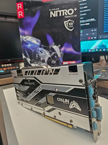 Placa De Vídeo Sapphire Nitro Radeon Rx580 8gb Gddr5 256bit
