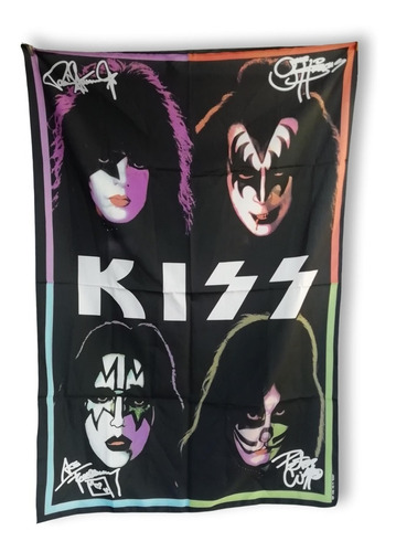 Posters Banderas En Tela Modelo Kiss