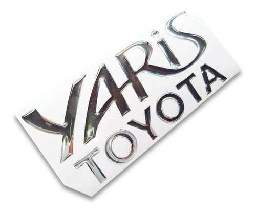 Kit De Emblemas Toyota Yaris En Alto Relieve 3d.