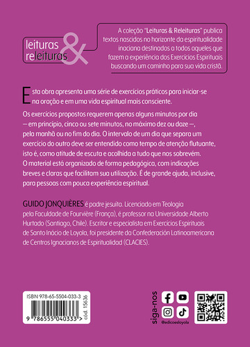 Exercícios espirituais básicos, de Jonquieres, Guido. Editorial Edições Loyola, capa mole em português, 2021