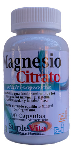 Magnesio Citrato X 90 Cápsulas Suplevita