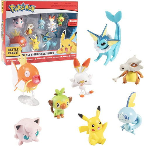 Pokémon Multi Pack Figura Pikachu X8 Wicked Cool Toys