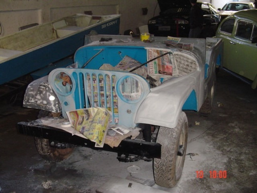 Jeep Willys 4x4 Gasolina 1972 Azul Restaurado Original