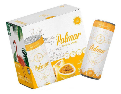 Bebida Hard Seltzer Palmar Spritz Maracuyá Six-Pack 6 x 355ml