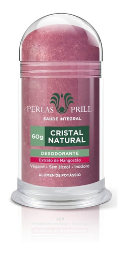 Desodorante Cristal Natural 60g - Extrato De Mangostão