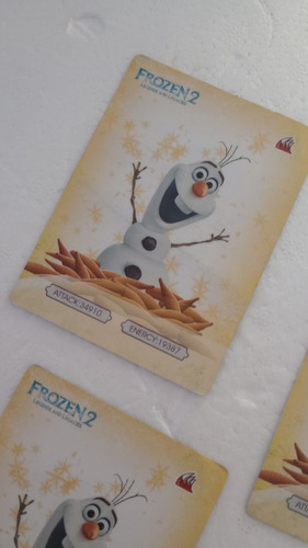 3 Cartas De Frozen 2.repetidas Coleccionables (Usado)