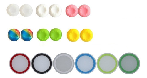 12 Pares Grips Capucha Protector Joystick Control Consola