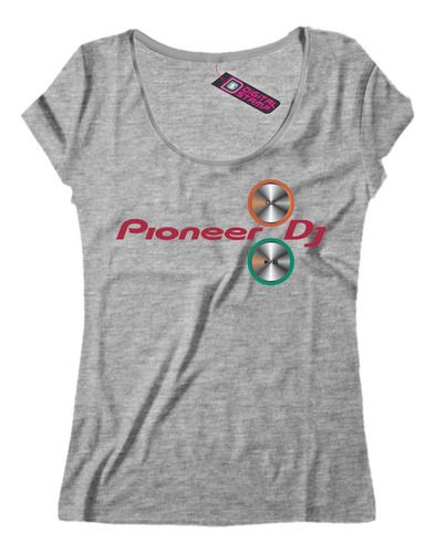 Remera Mujer Pioneer Dj Dee Jay Marca Logo Me59 Dtg Premium