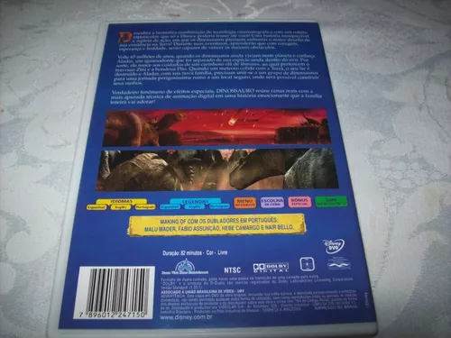 Dvd - Dinossauro - Disney - Desenho - Nacional - Raro