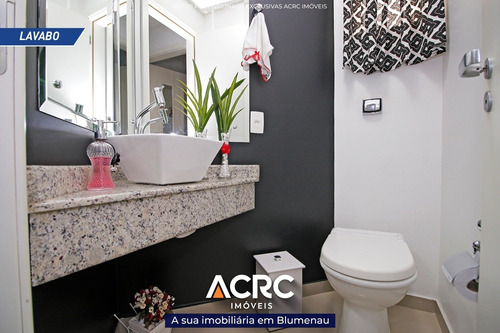 Acrc Imóveis - Apartamento Semi Mobiliado De Alto Padrão Para Venda No Bairro Ponta Aguda - Ap03195 - 34786997