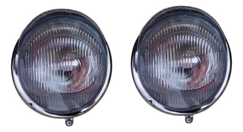 Farol Olho Sapo Boi Fusca 1963 À 72 1200 1300 Par Com Aba