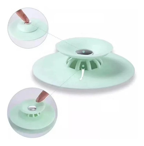Imagen 7 de 9 de Pack X5 Tapon Cocina Baño Drenaje Atrapa Cabellos Pelos