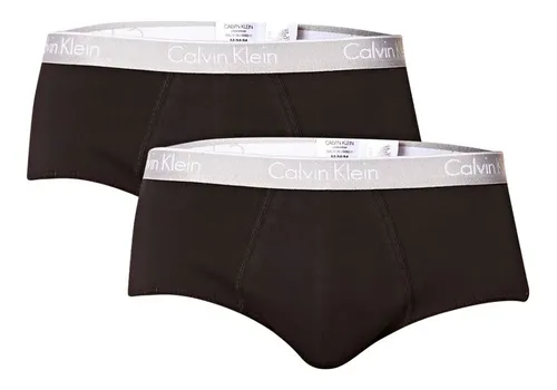 Kit 2 Cuecas Masculinas Slip Algodao Calvin Klein
