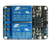 Comprar 5 Piezas Modulo De Relevadores - 2 Canales - Relevador Relé