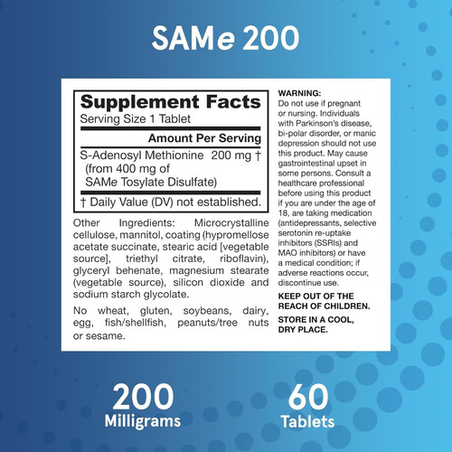 Same 200 Jarrow Formulas 60 Tabletas