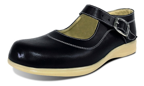 Zapato En Cuero Formal Mafalda Hebilla Niña Vestido Uniforme