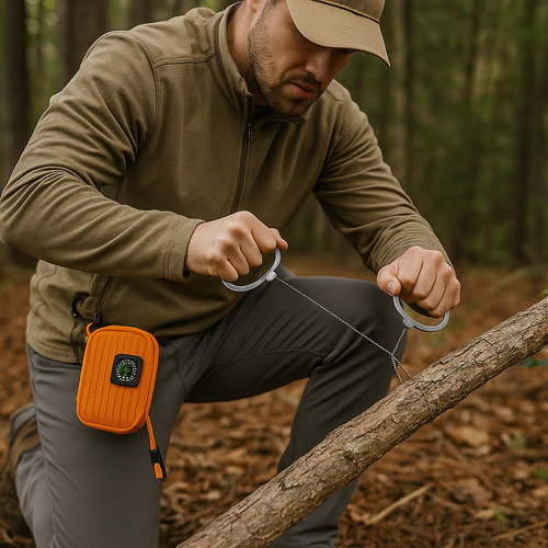 Kit De Supervivencia 20 En 1 Con Navaja Brujula Y Paracord