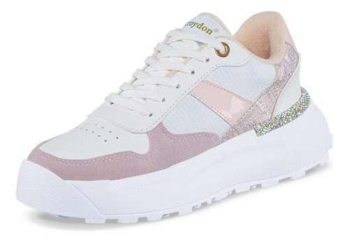 Tenis Ceren Blanco-lila Para Mujer Croydon