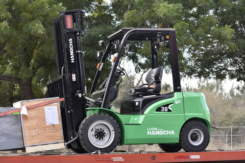 Montacargas Eléctrico Batería Litio 7,000 Lbs Hangcha Triple