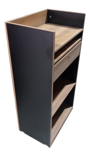 Mueble De Cobro  Color Nogal Con Negro  1 Cajon Con Llave
