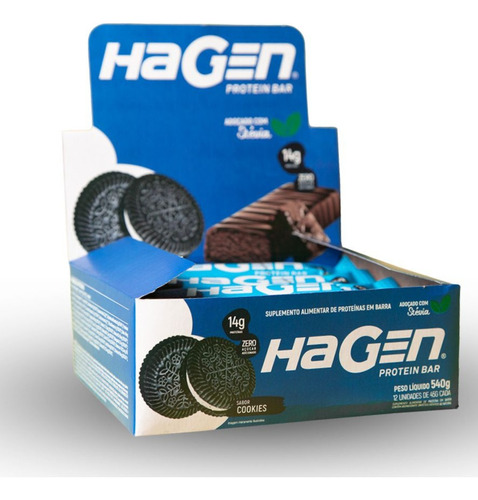 Barra De Proteína - Hagen Cookies (caixa 12 Unid)