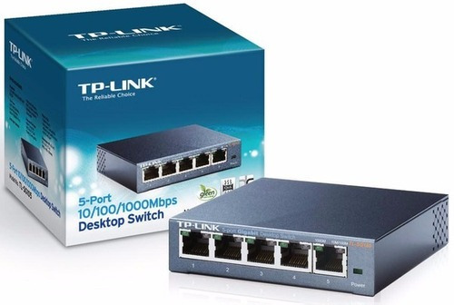 Imagem 5 de 6 de Switch Mesa 5 Portas Giga 10/100/1000mbps Tl-sg105 Tp-link