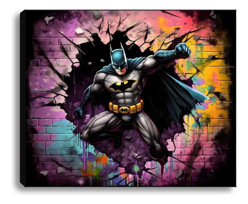 Cuadro Decorativo De Batman En 55x65 Cm 