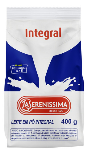 Leite Pó Integral La Serenissima Pacote 400g