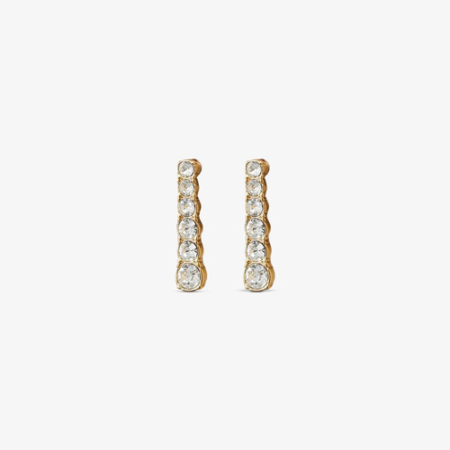 Yanbal Aretes Argen Baño Oro 24k Elegante Brillantes Sellado