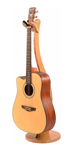 Miwayer Soporte Para Guitarra Hecho Bambu Real Suelo