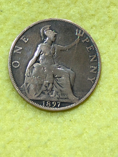 Moneda Inglesa 1897 (one Penny)