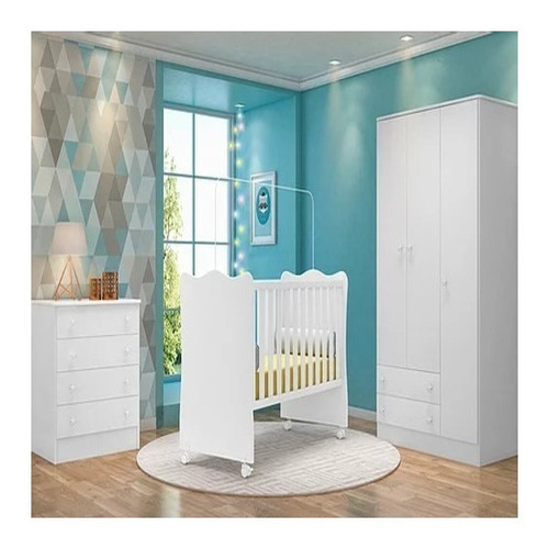 Kit-cômoda, Berço E Guarda Roupa - Linha Doce Sonho - Promo
