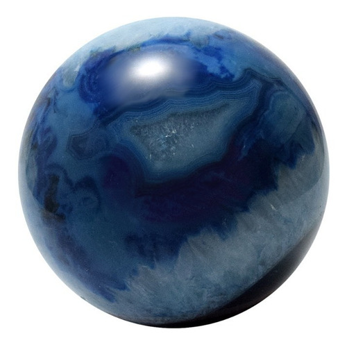 Esfera De Piedra Ágata Azul By Sarah Kosta Joyas