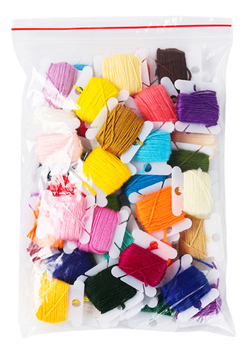 Set De Hilo De Bordar: 50 Colores Para Manualidades Y Costu