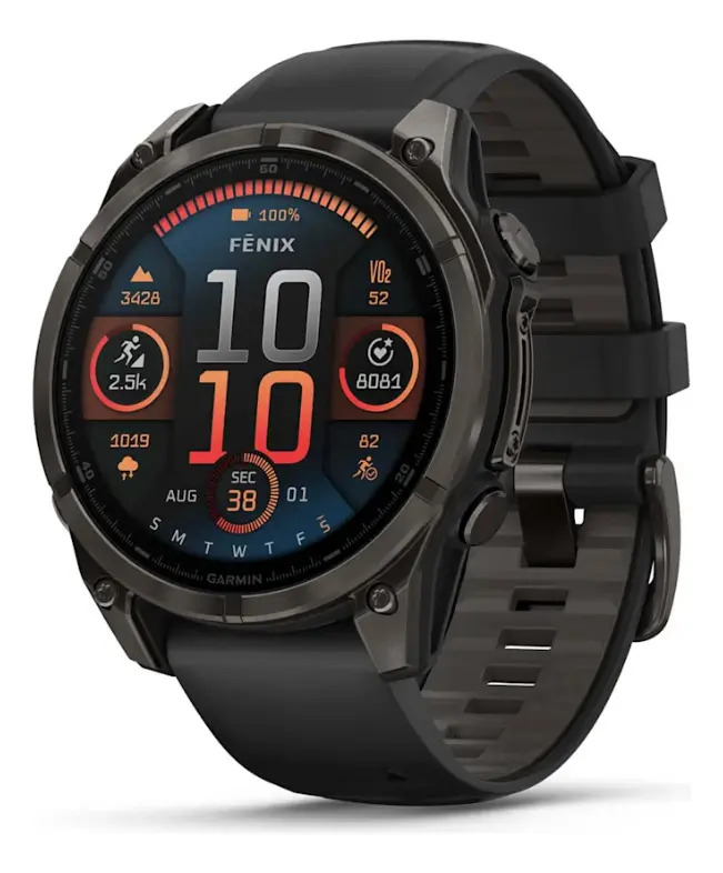 Reloj Garmin Fenix 8 Amoled de 47 mm con zafiro y carbono negro