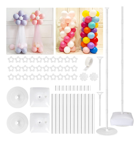 Juego De 2 Soportes De Columna De Globos, Kit De Soporte De 