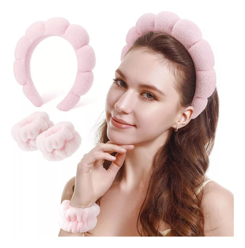 - Diadema De Spa Para Lavar La Cara, Esponja, Banda De