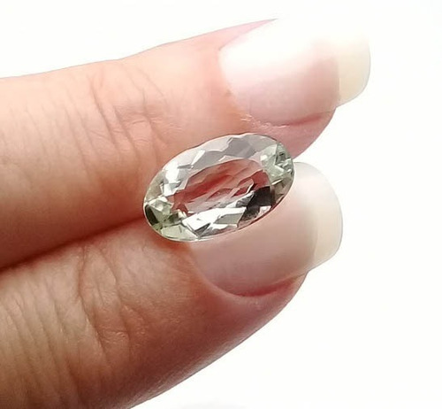 Heliodoro 3.940 Cts Oval Pedras Natura 14x8 Mm Praziolita A