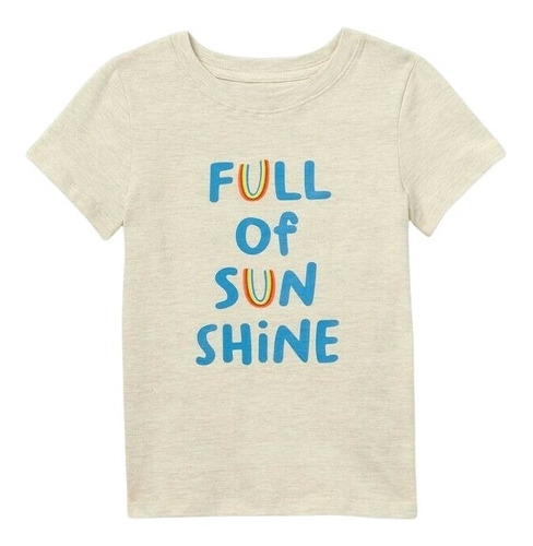 Playera Manda Corta  'full Of Sunshine'  Para Niños Talla 2t